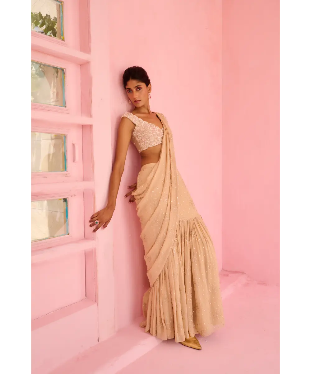 CHAMEE AND PALAK - Suhana Pre-Drape Saree